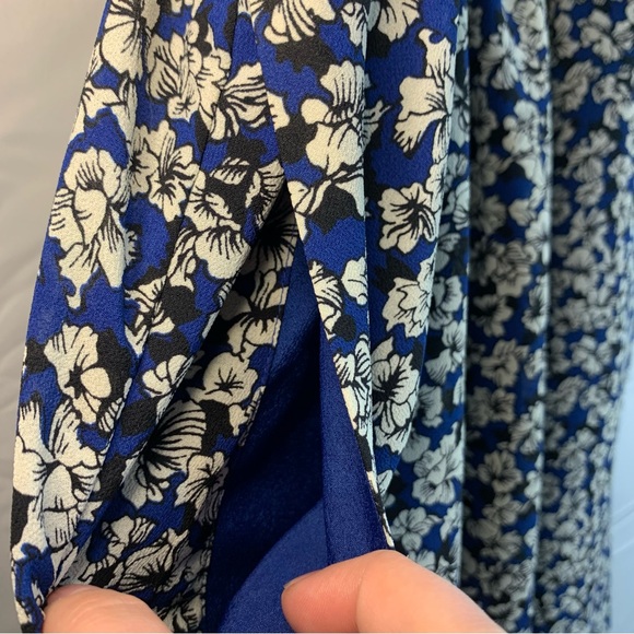 J. Crew Navy Floral Spaghetti Strap Swing Dress, size 0 - Picture 6 of 13